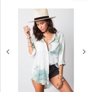 Stillwater button down shirt floral print